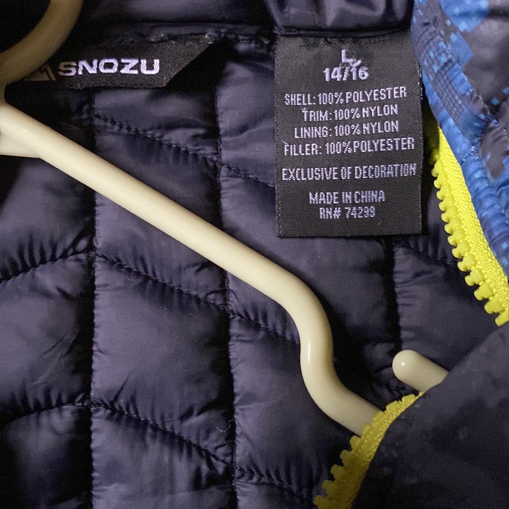 Blue puffer jacket - Picture 3 of 4